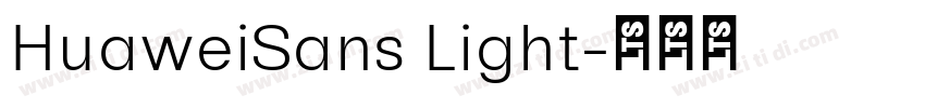 HuaweiSans Light字体转换